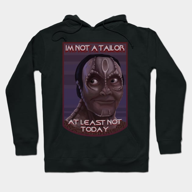 Not a tailor Hoodie by Mansemat